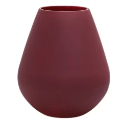Tasman Vaas / Windlicht | Dark Matte Violet | Ø18 x H20cm | Chique-Living