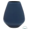 Tasman Vaas / Windlicht Dark Blue – Ø18x20 cm | Stijlvol glasdesign