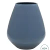 Tasman Vaas / Windlicht Light Blue – Ø18x20 cm | Glanzend design