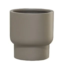 Taupe Bloempot Roskilde S Ø37xH40 – UV & Vorstbestendig