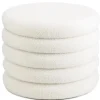 Teddy Opberg Poef | Off White | 40x40x32cm | Chique-Living