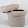 Teddy Opberg Poef | Zand | 43x43x42cm | Chique-Living