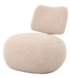 Teddy Stof Fauteuil ‘Leyla’ | Beige | 67x73x67cm | Chique-Living