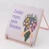 Tegeltje 'Zonder Regen Geen Bloemen' | Chique-Living