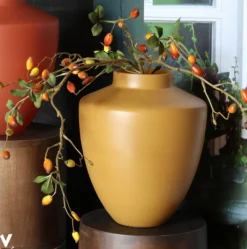 Tugela Vaas Matte Honey – Vase The World | Glazen design in 2 maten