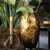 Ubangi Vaas Goud – Ø17 x H30 cm | Cheetah design van Vase The World