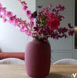 Vaas 'Artic' | Dark Matte Violet | Vase The World | In 2 maten | Chique-Living