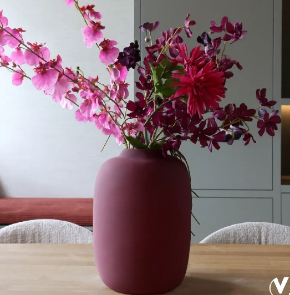 Vaas 'Artic' | Dark Matte Violet | Vase The World | In 2 maten | Chique-Living