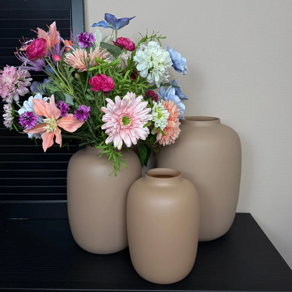 Vaas Artic Matte Sand | Vase The World | Verkrijgbaar in 3 Maten
