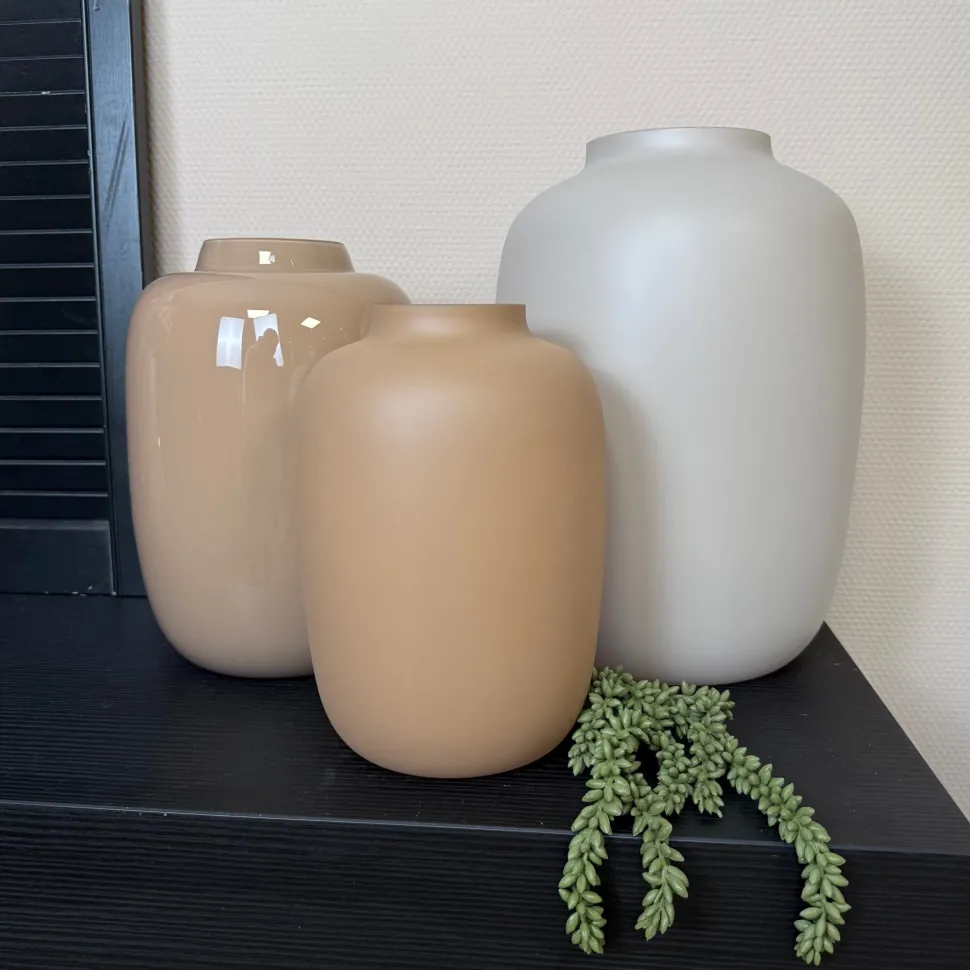 Vaas Artic Matte Sand | Vase The World | Verkrijgbaar in 3 Maten