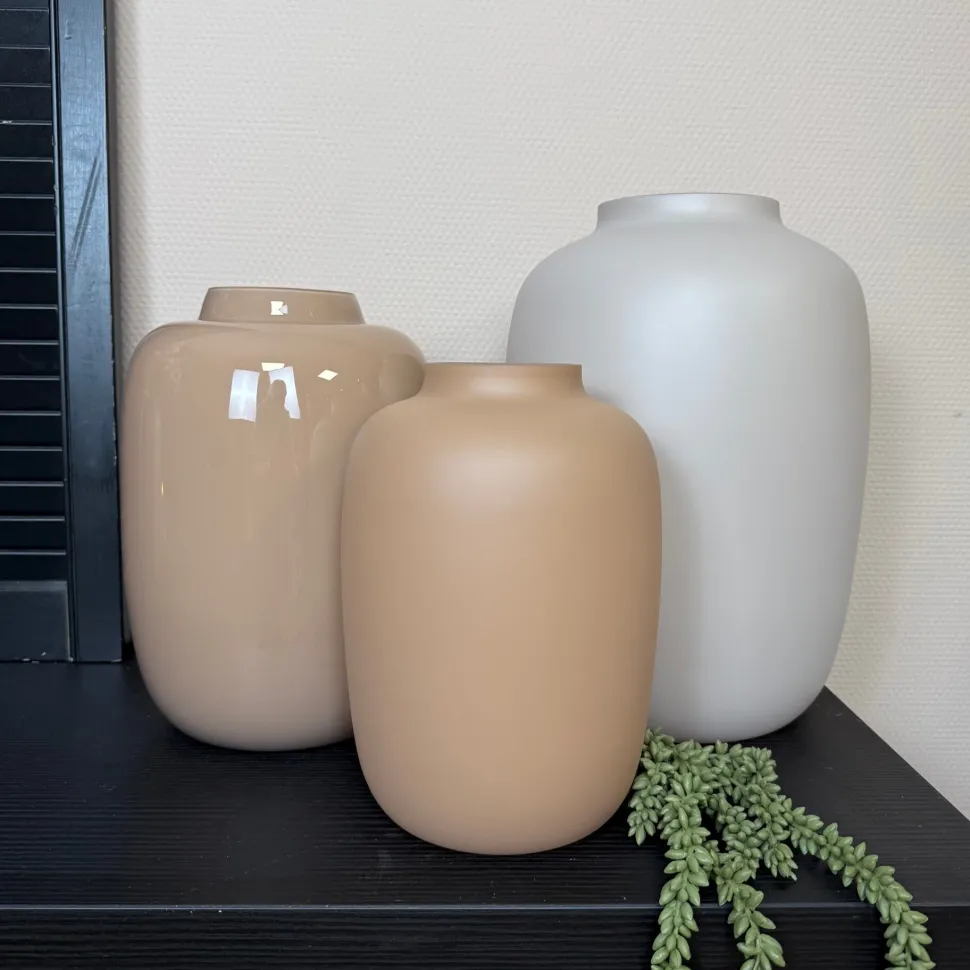 Vaas Artic Matte Sand | Vase The World | Verkrijgbaar in 3 Maten