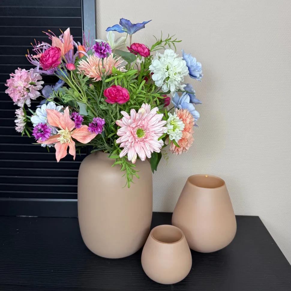 Vaas Artic Matte Sand | Vase The World | Verkrijgbaar in 3 Maten