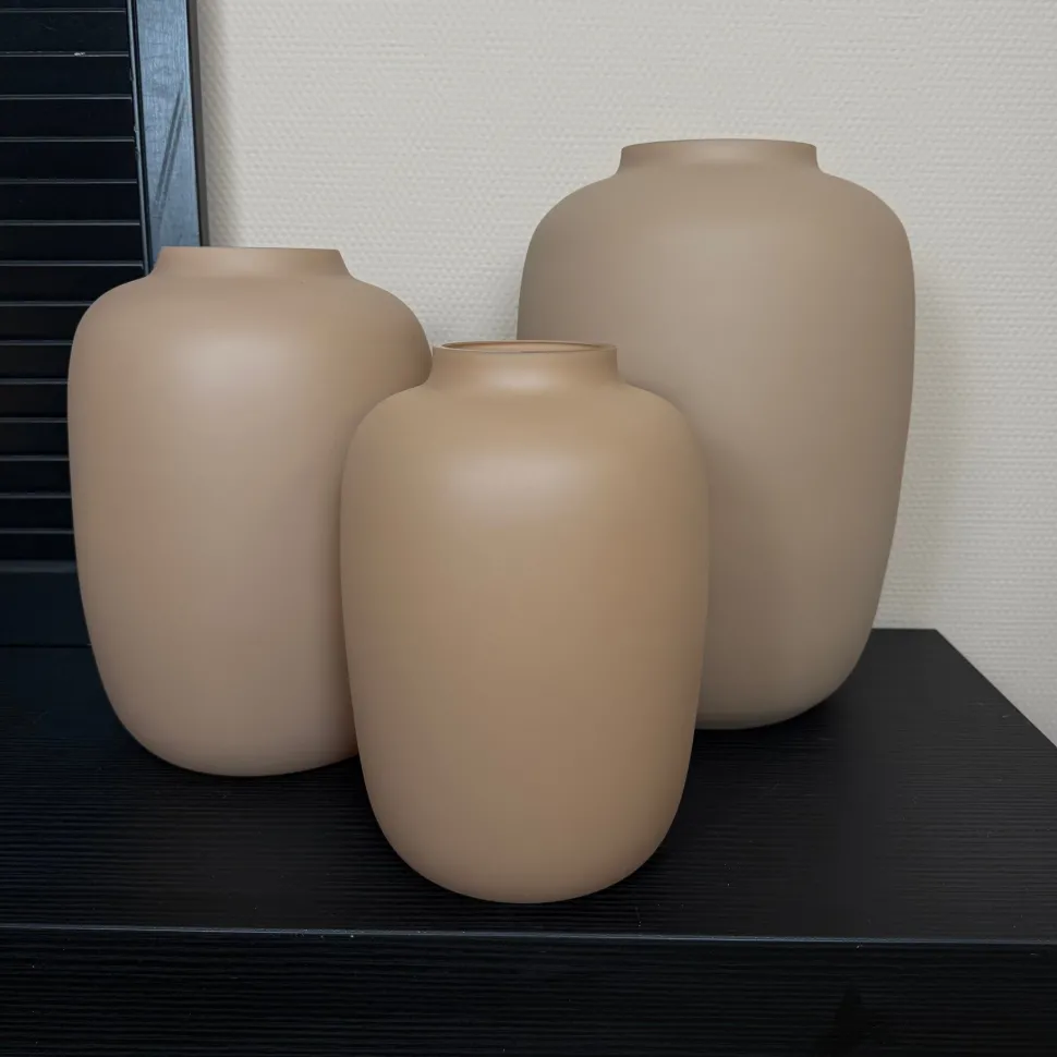 Vaas Artic Matte Sand | Vase The World | Verkrijgbaar in 3 Maten