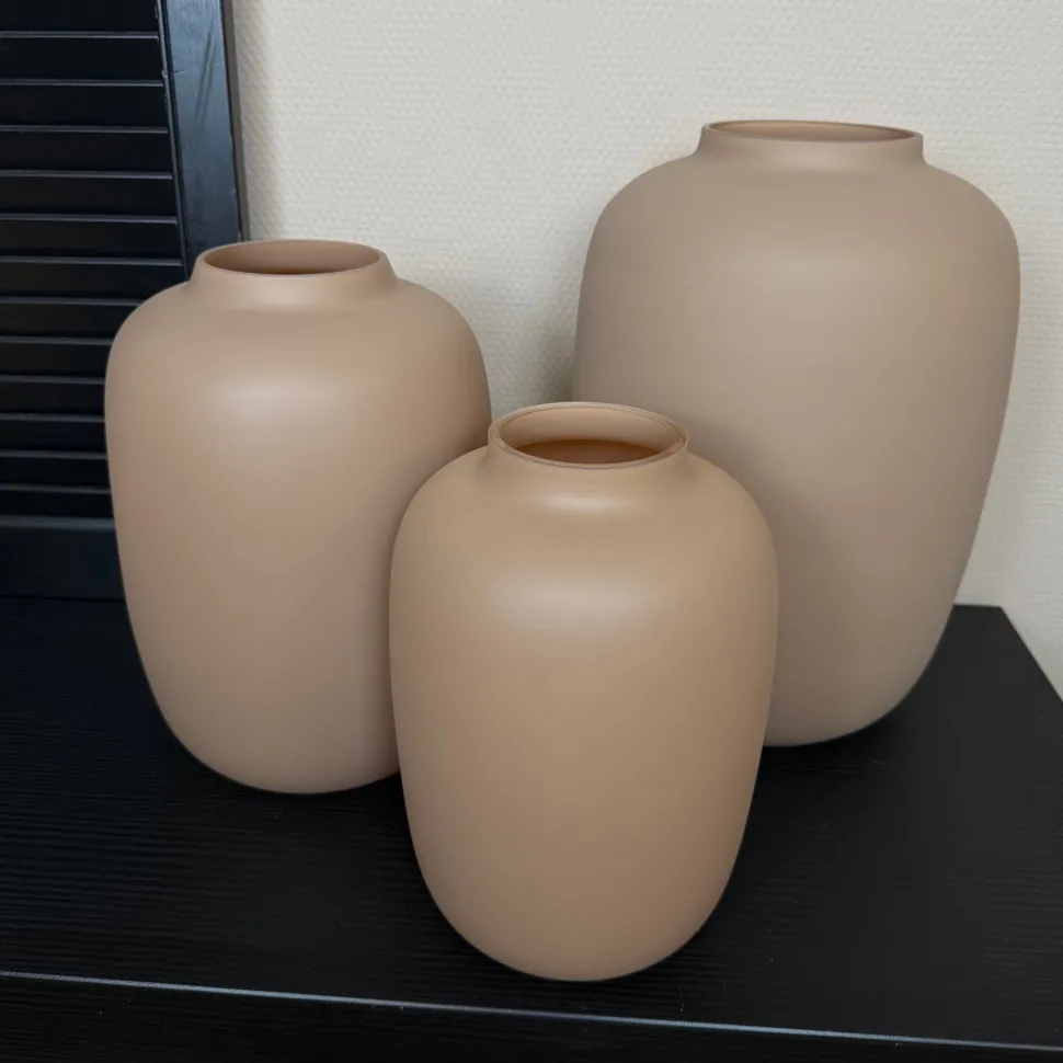 Vaas Artic Matte Sand | Vase The World | Verkrijgbaar in 3 Maten
