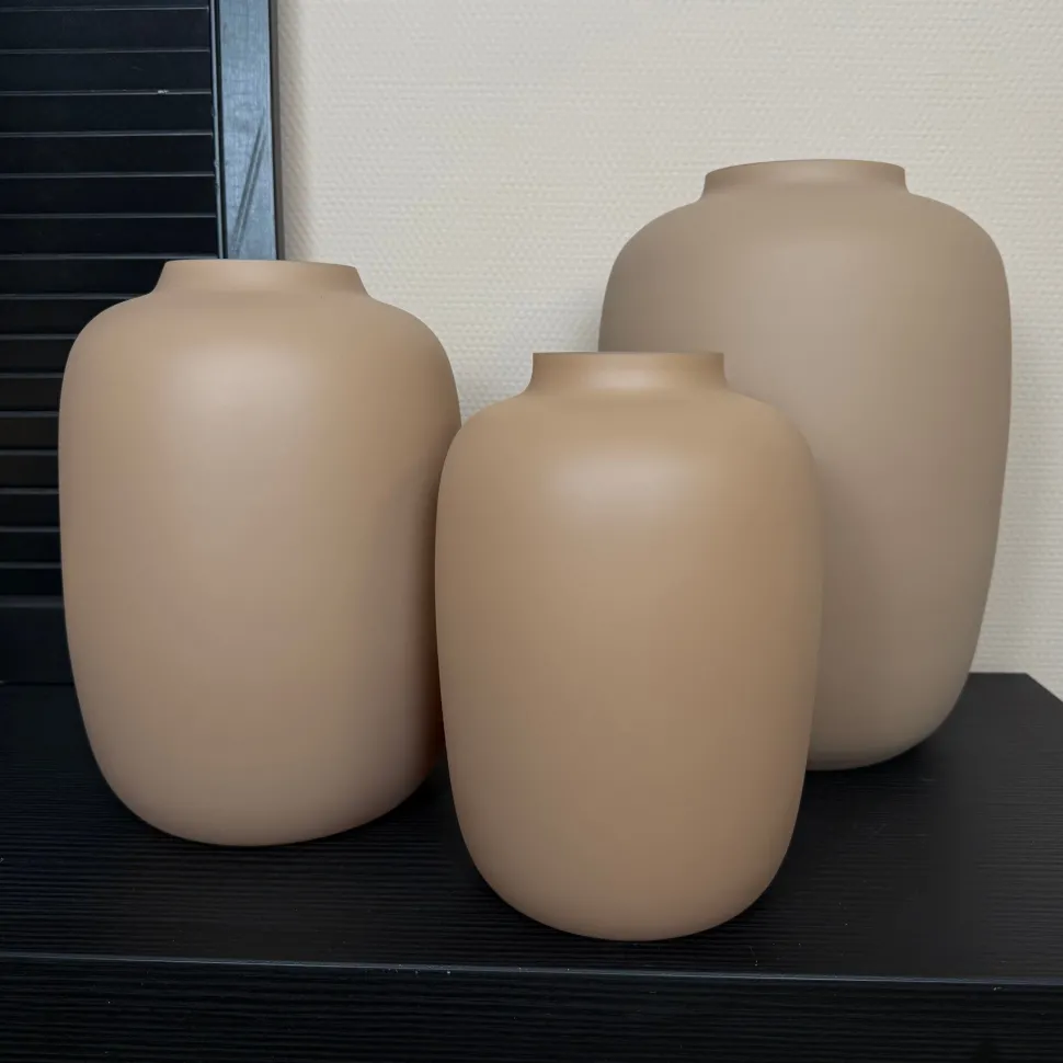 Vaas Artic Matte Sand | Vase The World | Verkrijgbaar in 3 Maten