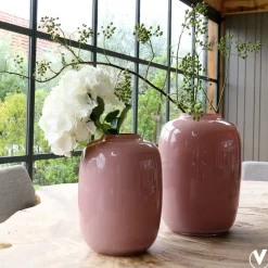 Vaas Artic Oud Roze – Glazen Vaas in 2 Maten | Vase The World