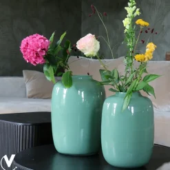 Vaas Artic Pastel Green – Glazen Vaas in 2 Maten | Vase The World