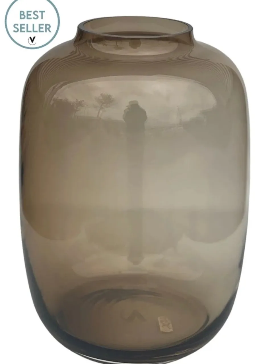 Vaas Glass Brown – Luxe Rookglas Vazen | Vase The World | 4 maten