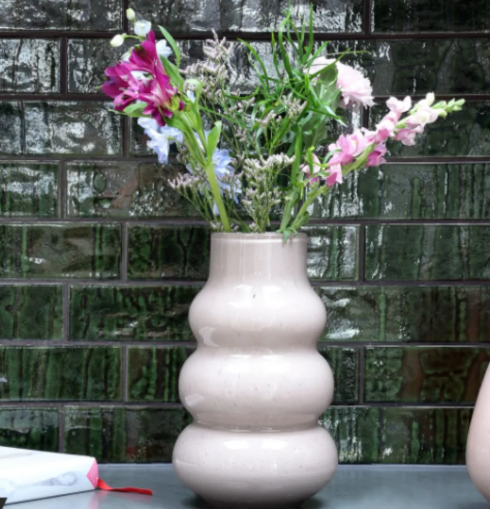 Vaas 'Lomami' | Vase The World | Elite Ivory | Ø18 x H30 cm | Chique-Living