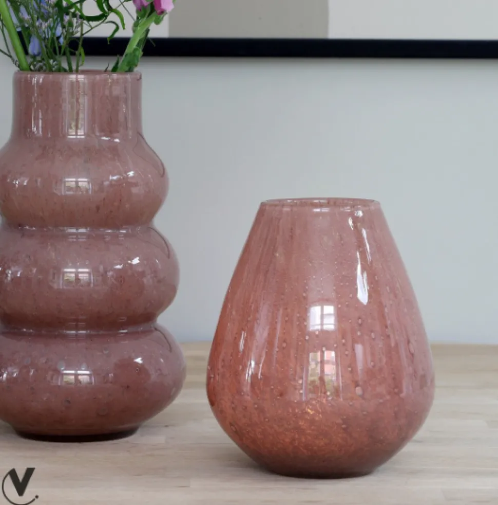 Vaas 'Tasman' | Vase The World | Elite Brown | Ø18 x H20 cm | Chique-Living
