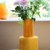 Vaas 'Volta' | Vase The World | Elite Yellow | Ø19 x H36 cm | Chique-Living