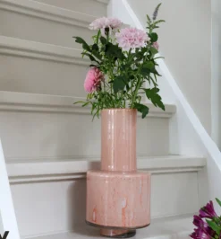 Vaas 'Volta' | Vase The World | Elite Pink | Ø19 x H36 cm | Chique-Living