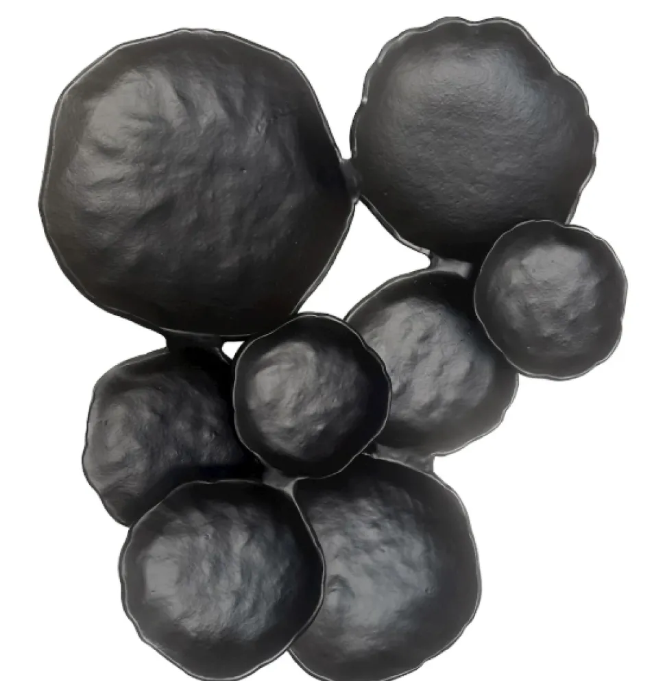 Wand Ornament 'Tunja' | Zwart | Vase The World | L50 x B5 x H43 cm | Chique-Living