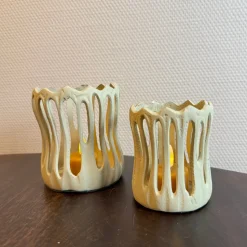 Waxinelichthouder ‘Tivoli’ Beige | In 2 maten | Chique-Living