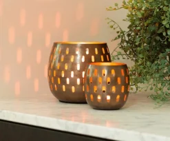Windlicht Goud ‘Benedict’ | Metaal | Verkrijgbaar in 2 maten | Chique-Living