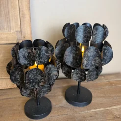 Windlicht Op Voet | Antique Black | In 2 maten | Chique-Living