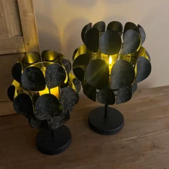 Windlicht Op Voet | Antique Black | In 2 maten | Chique-Living
