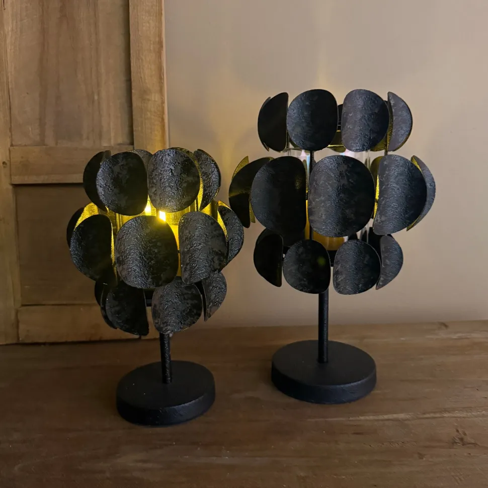 Windlicht Op Voet | Antique Black | In 2 maten | Chique-Living