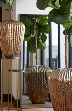 XL Bloempot ‘Cacti’ Brons | Light & Living | Ø66x88 cm | Chique-Living
