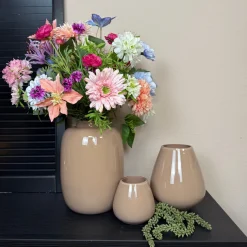 Zand Glans Windlicht ‘Tasman’ | Vase The World | Verkrijgbaar in 2 maten | Chique-Living