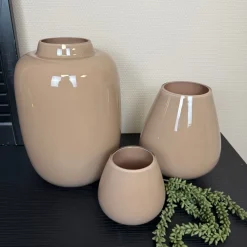 Zand Glans Windlicht ‘Tasman’ | Vase The World | Verkrijgbaar in 2 maten | Chique-Living