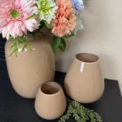 Zand Glans Windlicht ‘Tasman’ | Vase The World | Verkrijgbaar in 2 maten | Chique-Living