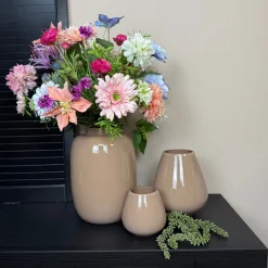 Zand Glans Windlicht ‘Tasman’ | Vase The World | Verkrijgbaar in 2 maten | Chique-Living
