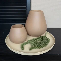 Zand Matte Windlicht ‘Tasman’ | Vase The World | Verkrijgbaar in 2 maten | Chique-Living