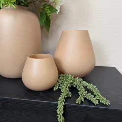 Zand Matte Windlicht ‘Tasman’ | Vase The World | Verkrijgbaar in 2 maten | Chique-Living