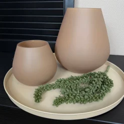 Zand Matte Windlicht ‘Tasman’ | Vase The World | Verkrijgbaar in 2 maten | Chique-Living