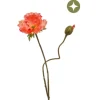 Zijden Bloem 'Klaproos' | Peach | 74cm | Chique-Living