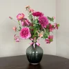 Zijden Bloemen Boeket ‘Fuchsia’ | Met of zonder vaas | Chique-Living