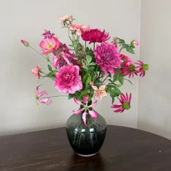 Zijden Bloemen Boeket ‘Fuchsia’ | Met of zonder vaas | Chique-Living
