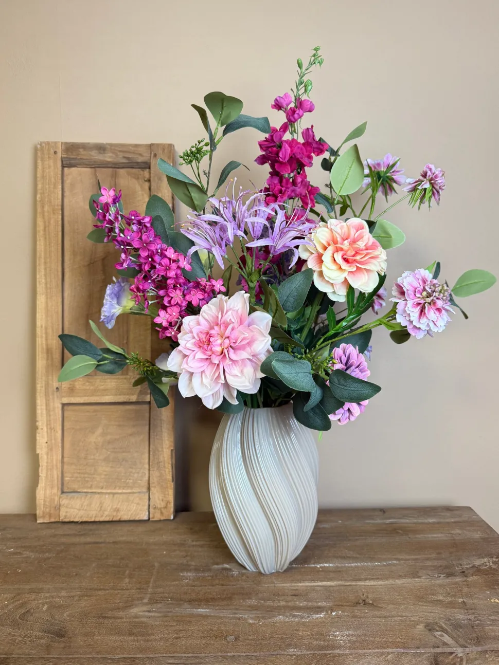 Zijden Bloemen Boeket ‘Lovely’ | Inclusief Vaas | H78cm | Chique-Living