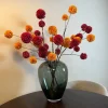 Zijden Bloemen Boeket ‘PomPom’ Inclusief Vaas | Chique-Living