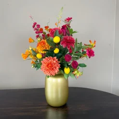Zijden Bloemen Boeket ‘Sunny’ | Met of zonder vaas | Chique-Living