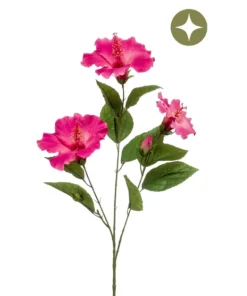 Zijden Bloemen 'Hibiscus' | Roze | 82cm | Chique-Living