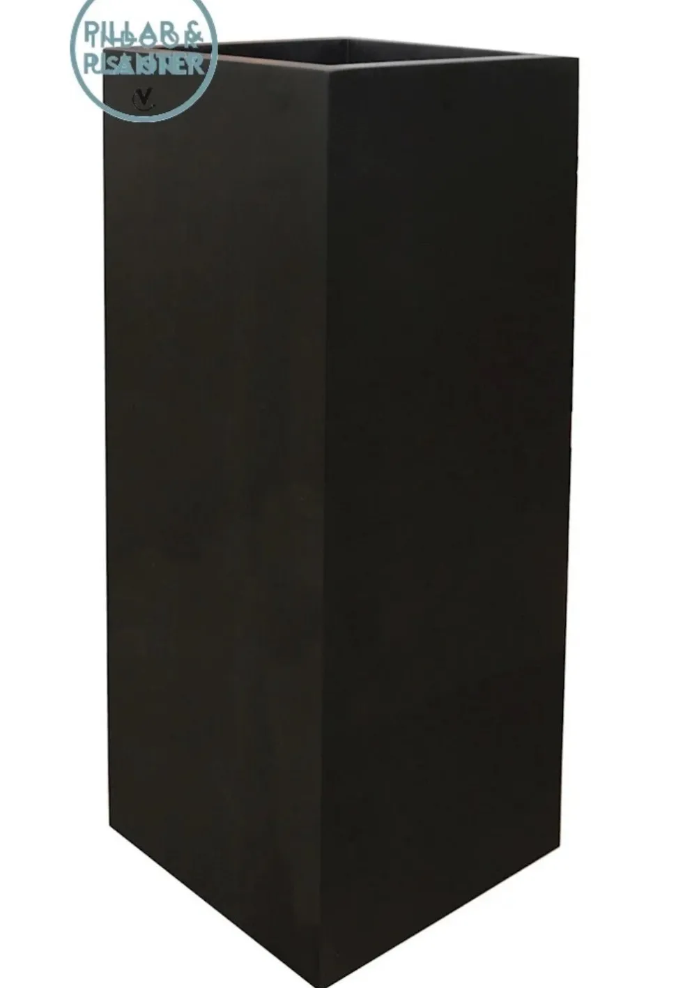 Zuil / Bloempot Matte Zwart | Vase The World | L35 x B35 x H100cm | Chique-Living