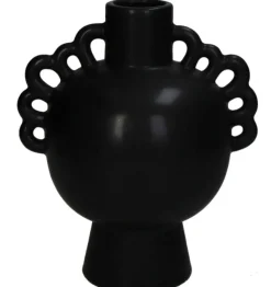 Zwart Vaasje 17x14x21cm | Chique-Living
