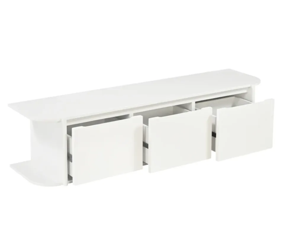 Zwevend TV Meubel Jade | Off White | 160 cm | Chique-Living